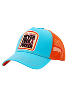 Trucker Cap 'Never Fuck A Fucker' in Türkis Trucker Cap von King Kerosin