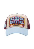 Trucker Cap 'Sex, Drugs & Rock 'n' Roll' in Hellblau Trucker Cap von King Kerosin