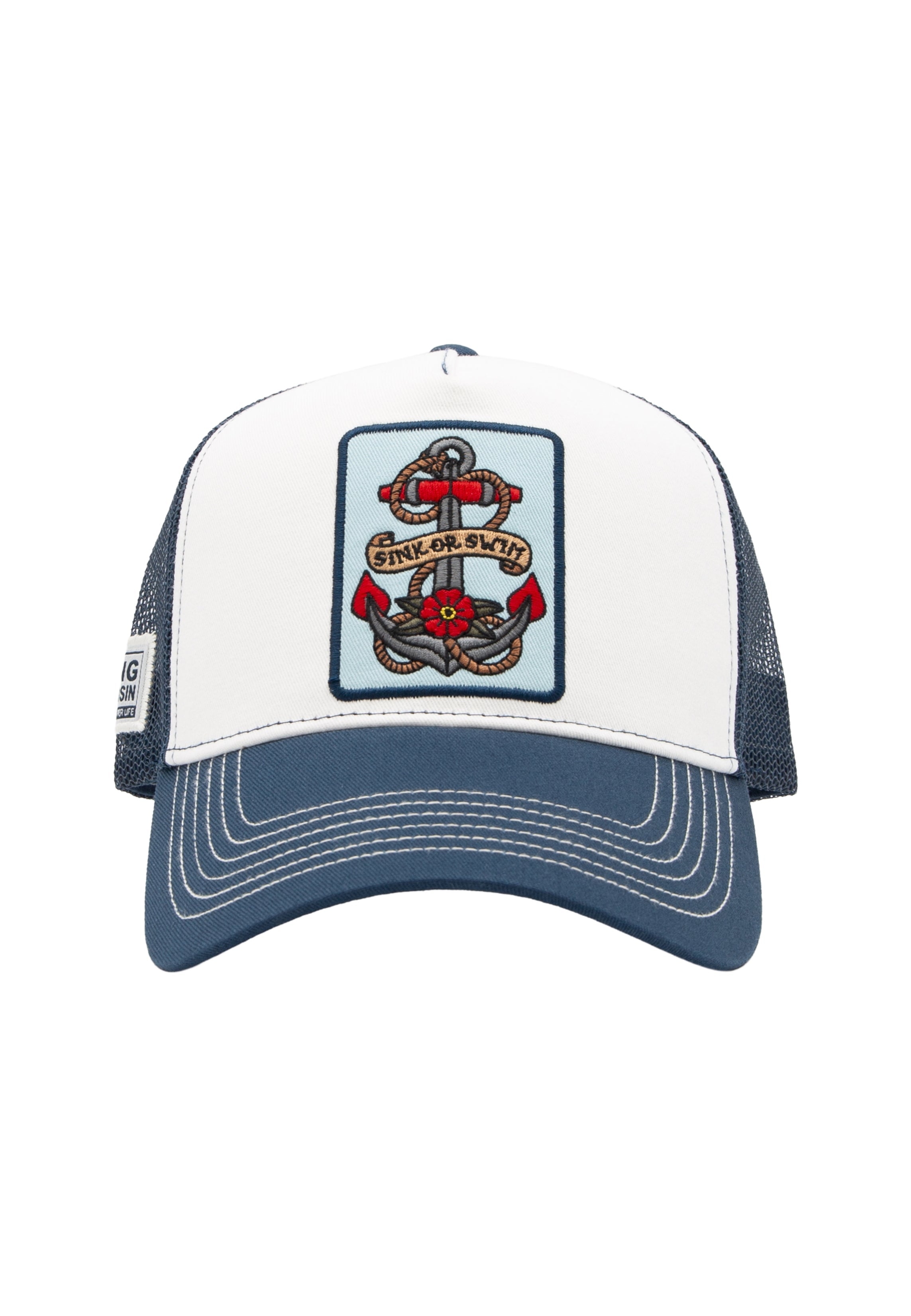 Trucker Cap 'Sink or Swim' in Blau Trucker Cap von King Kerosin