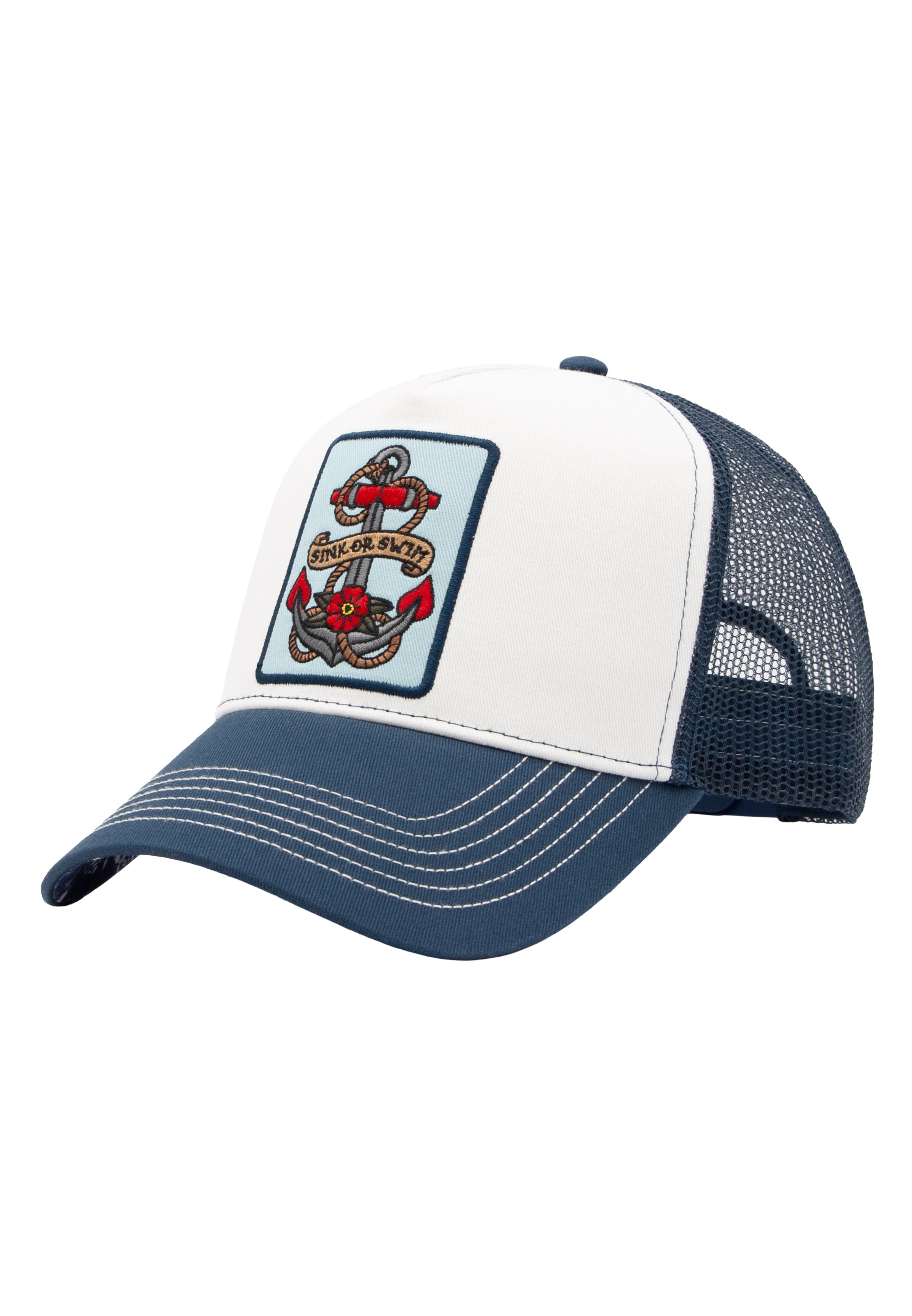 Trucker Cap 'Sink or Swim' in Blau Trucker Cap von King Kerosin