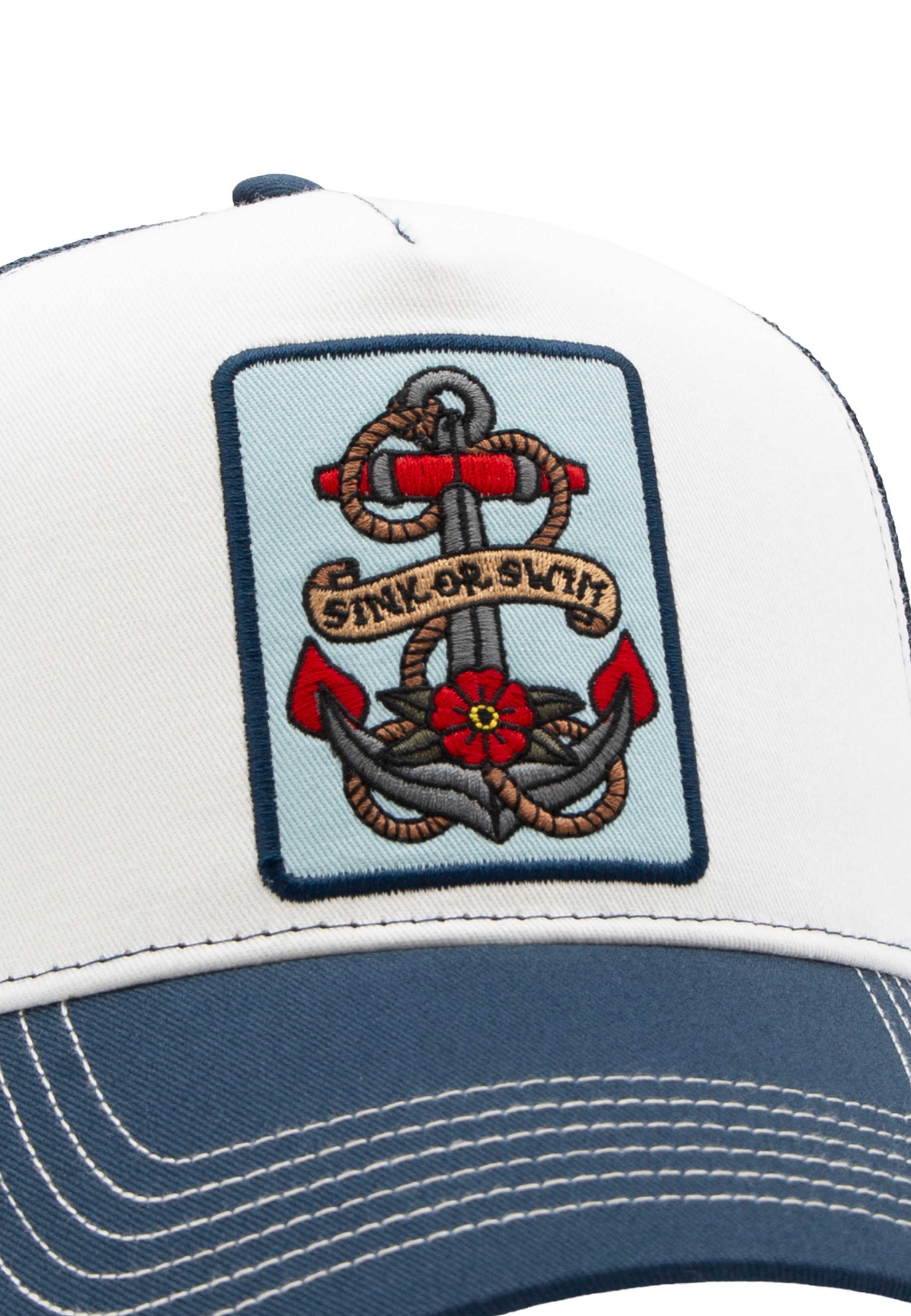 Trucker Cap 'Sink or Swim' in Blau Trucker Cap von King Kerosin