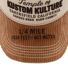 Trucker Cap 'Temple of Kustom Kulture' in Beige Trucker Cap von King Kerosin