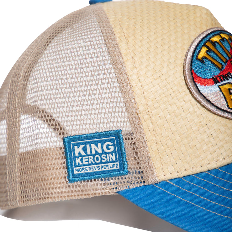 Casquette Trucker King Kerosin Racing – Broderie Salt Lake 3D, Visière Rouge, Style Vintage