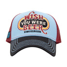 Trucker Cap 'Wish You Were Beer' in Hellblau Trucker Cap von King Kerosin