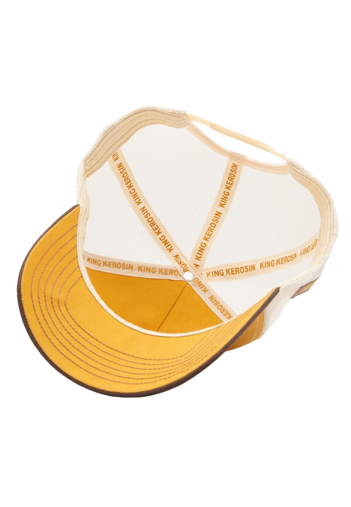 Trucker Cap 'With all due respect' in Senf – Trucker Cap von King Kerosin - Ansicht 4