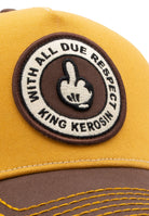 Trucker Cap 'With all due respect' in Senf – Trucker Cap von King Kerosin - Ansicht 3