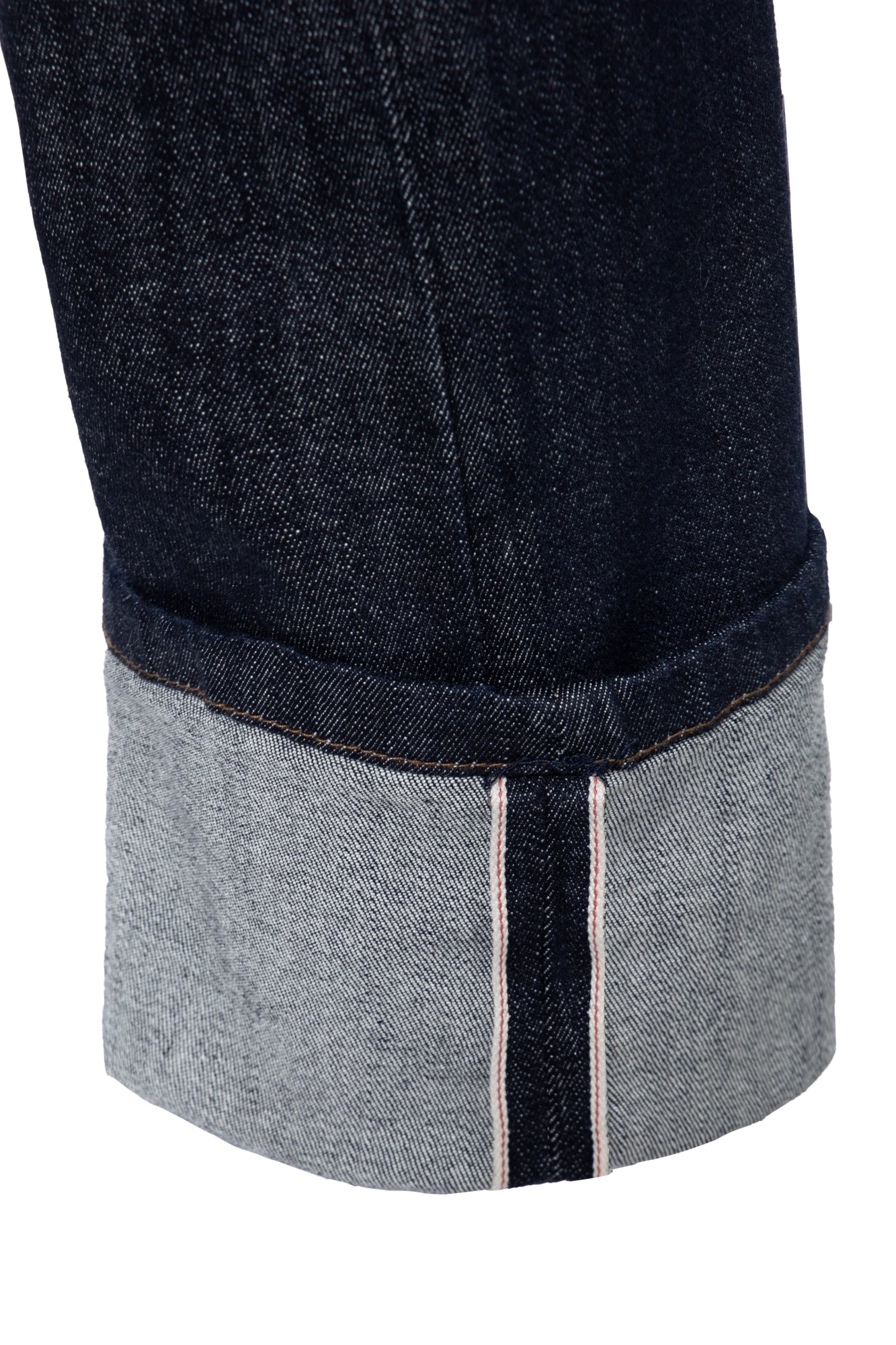 King Kerosin - Vintage Red Selvedge Jeans mit Cinch Back und Knöpfen «Robin Selvedge»