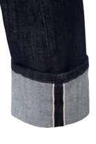 King Kerosin - Vintage Red Selvedge Jeans mit Cinch Back und Knöpfen «Robin Selvedge»