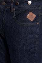 King Kerosin - Vintage Red Selvedge Jeans mit Cinch Back und Knöpfen «Robin Selvedge»