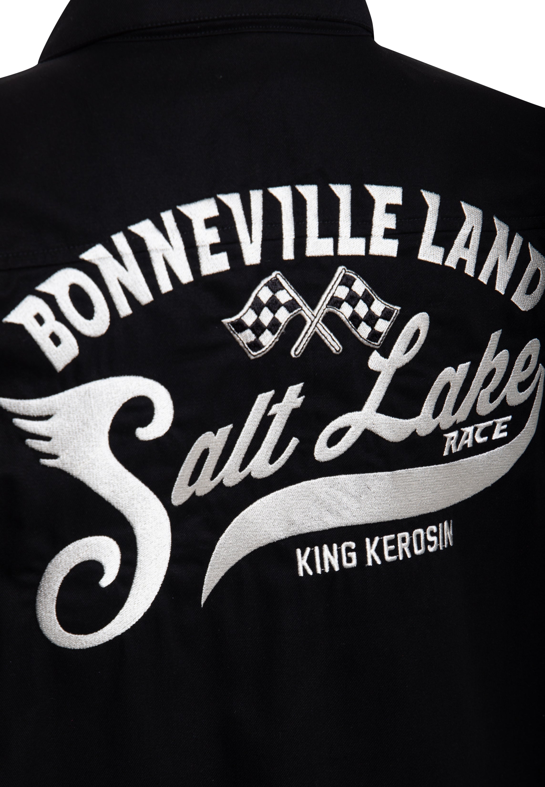 Workwear Hemd 'Bonneville Land' in Schwarz Hemden - Kurzarm von King Kerosin