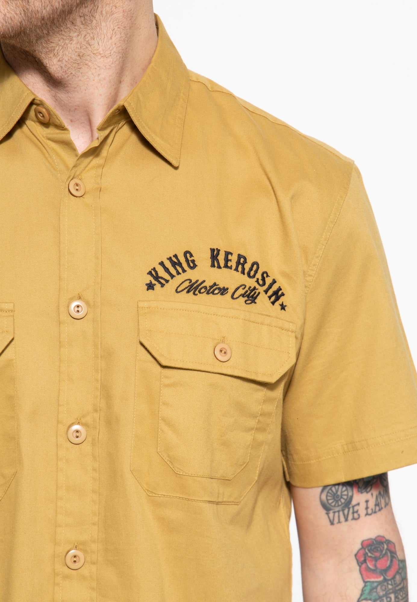 King Kerosin - Workwear Hemd «Gasoline Junkies»