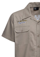 Workwear Hemd 'Long Beach Mechanic Dude' in Khaki Hemden - Kurzarm von King Kerosin