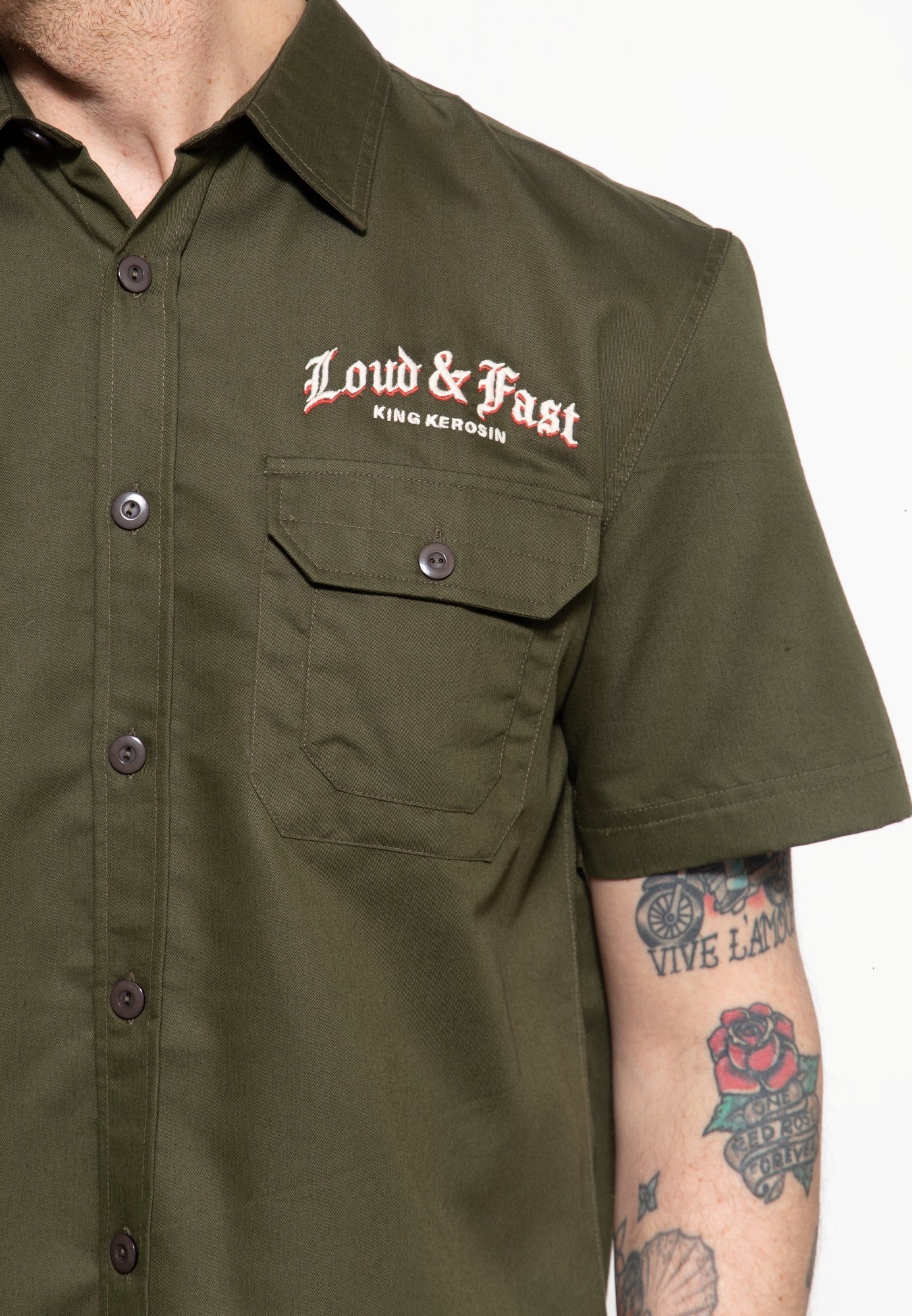 King Kerosin - Workwear Hemd «Red Baron»