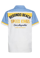 Workwear Hemd 'Redondo Beach Speed Kings' in Hellblau Hemden - Kurzarm von King Kerosin