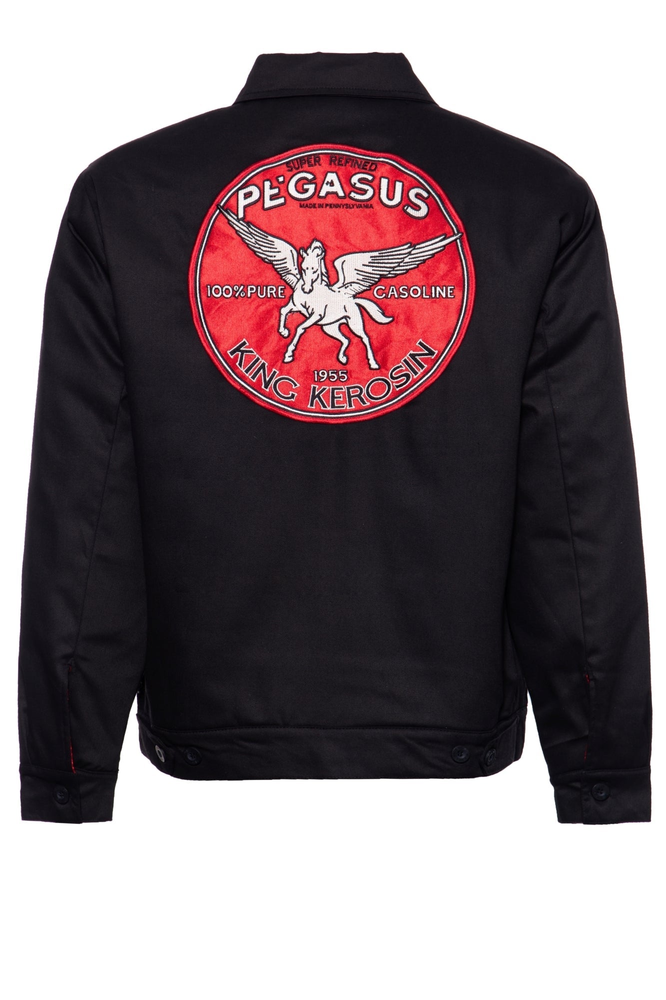King Kerosin - Workwear - Jacke mit isolierendem Steppfutter und Stickerei im Rücken «Pegasus»