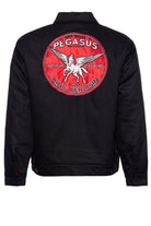 King Kerosin - Workwear - Jacke mit isolierendem Steppfutter und Stickerei im Rücken «Pegasus»