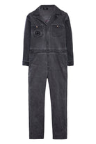 King Kerosin - Workwear Overall Jeans mit Oilwash - Effekt «Work Hard»