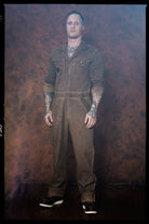 King Kerosin - Workwear Overall Jeans mit Oilwash - Effekt «Work Hard»