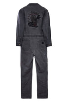 King Kerosin - Workwear Overall Jeans mit Oilwash - Effekt «Work Hard»