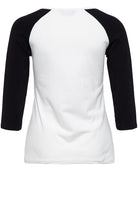 Queen Kerosin - 3/4-Sleeve Shirt mit Frontprint und farblich kontrastierenden Raglanärmeln «Street Prayer»