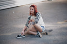 Queen Kerosin - 3/4-Sleeve Shirt mit Racing Flag Raglanärmel «Speedshop»