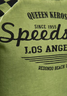 Queen Kerosin - 3/4-Sleeve Shirt mit Racing Flag Raglanärmel «Speedshop»