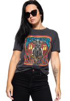 Acid Wash T-Shirt «Hit the Road Queen» T-Shirts von Queen Kerosin