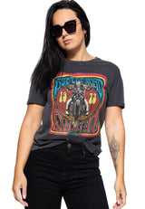 Acid Wash T-Shirt «Hit the Road Queen» T-Shirts von Queen Kerosin