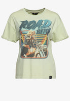 Acidwash T-Shirt «Road Queen» T-Shirts von Queen Kerosin