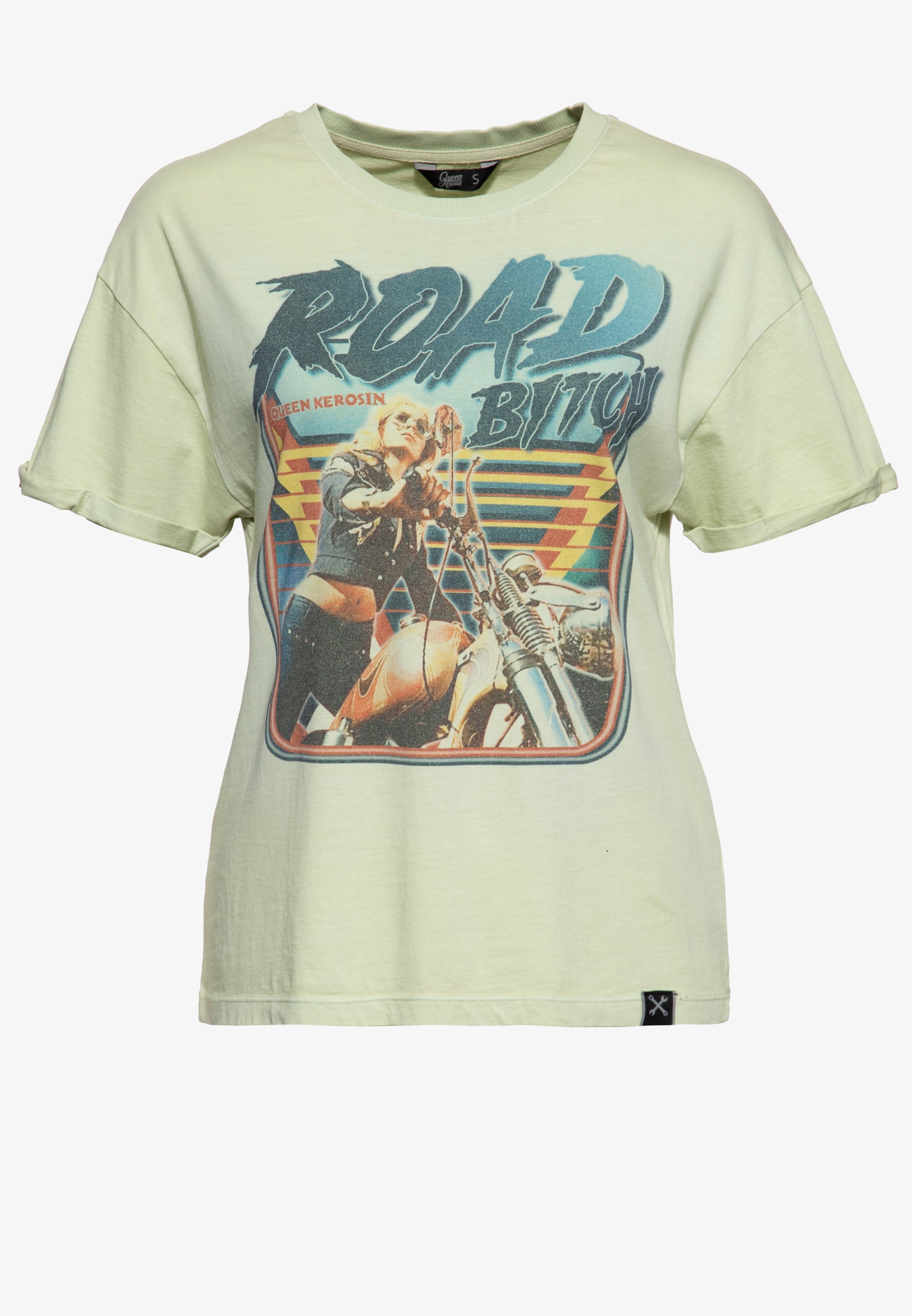 Acidwash T-Shirt «Road Queen» T-Shirts von Queen Kerosin