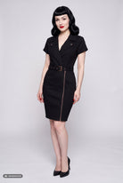 Bleistiftkleid in Schwarz Kleider von Queen Kerosin