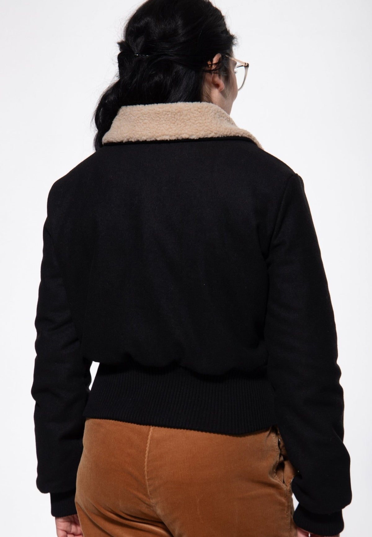 Blousonjacke in Schwarz – Blousonjacken von Queen Kerosin - Ansicht 2