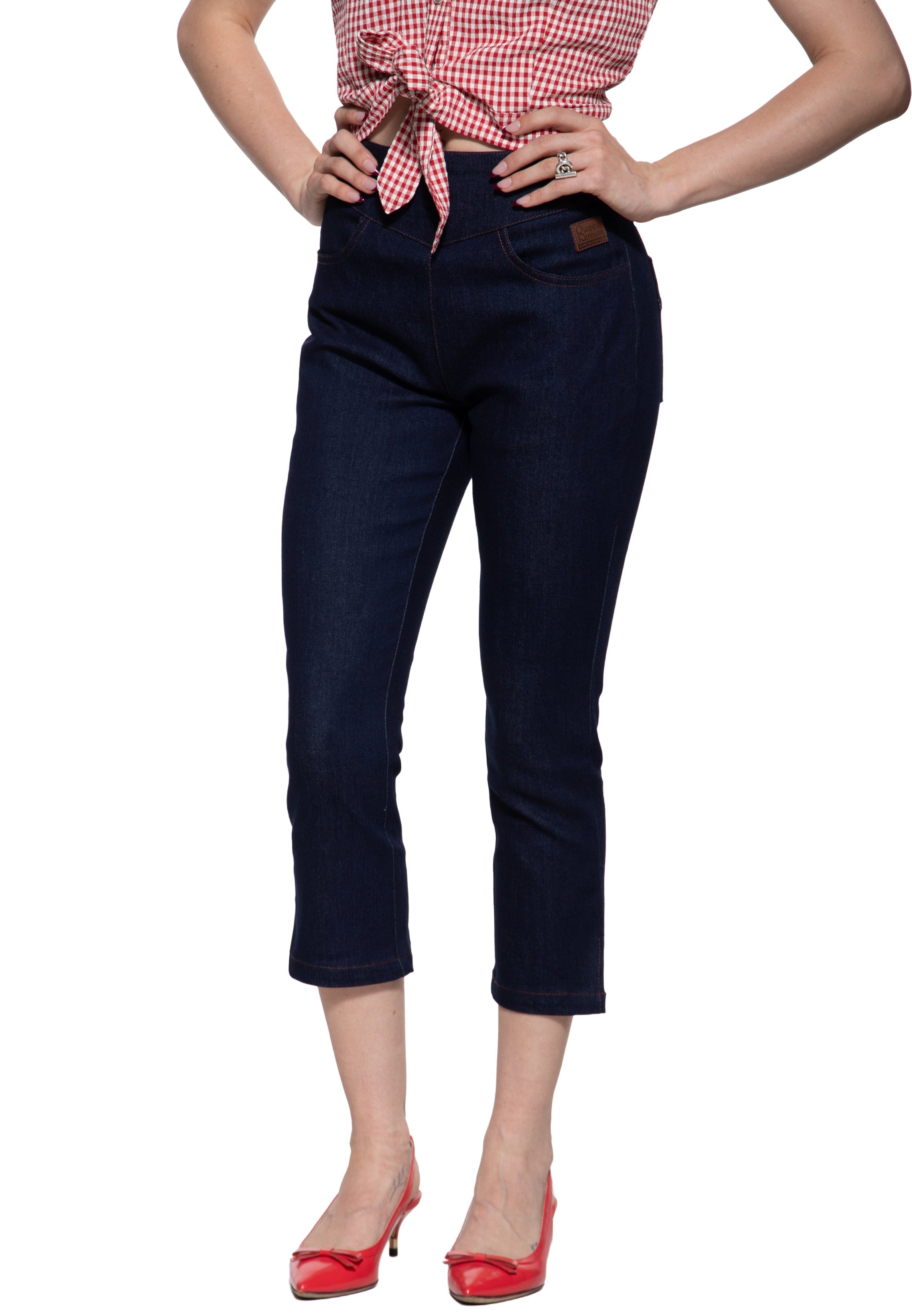 Capri Jeans 'Joan' in Denim Capris von Queen Kerosin