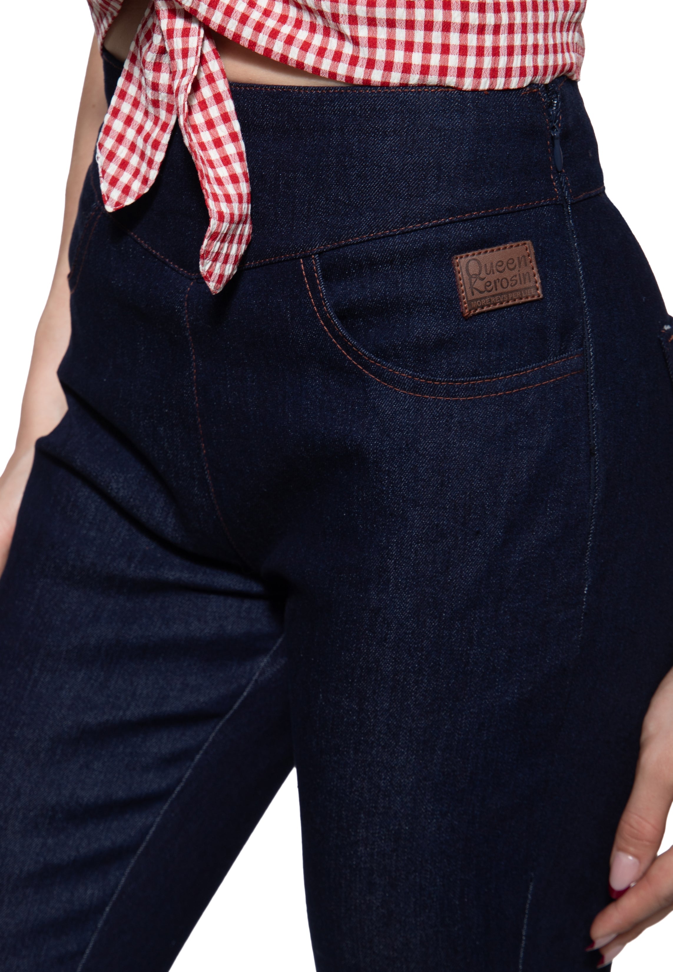 Capri Jeans 'Joan' in Denim Capris von Queen Kerosin