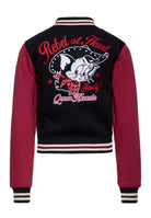 Queen Kerosin - College Sweatjacke «Rebel at Heart»