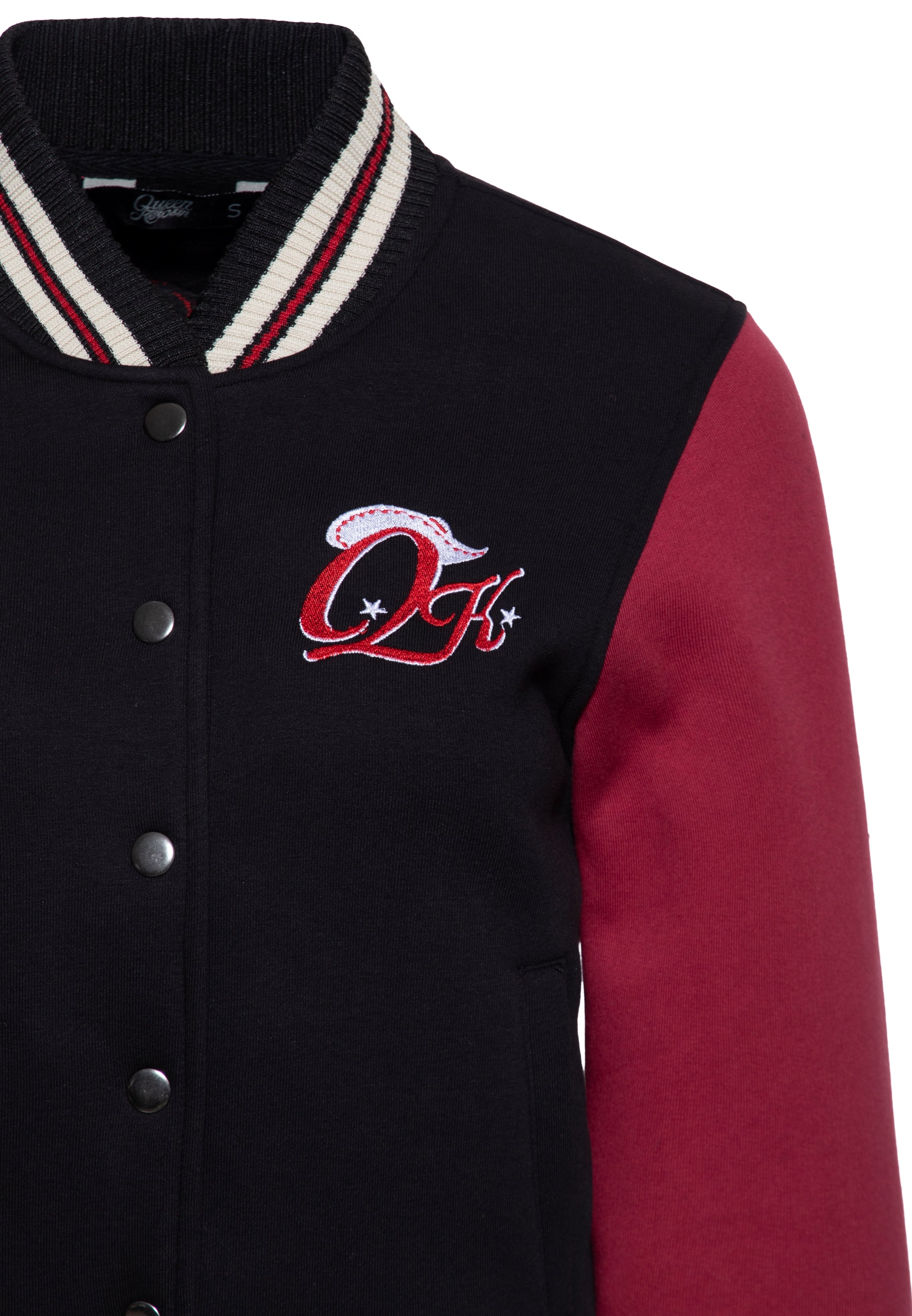 Queen Kerosin - College Sweatjacke «Rebel at Heart»