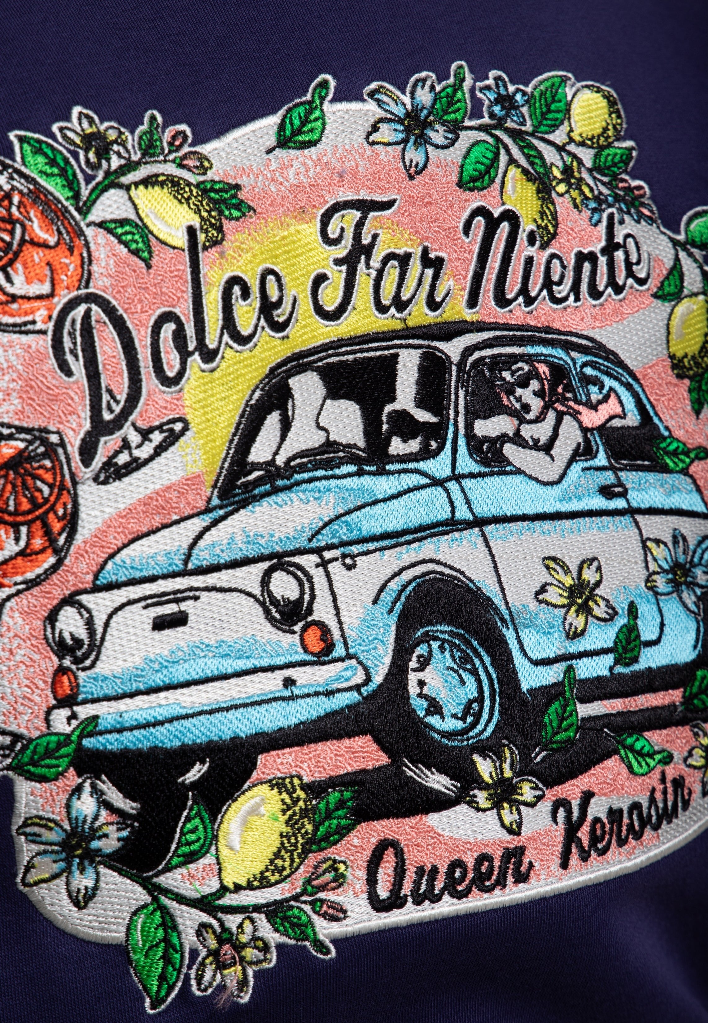 Collegejacke 'Dolce Far Niente' in Dunkelblau College & Baseball Jacken von Queen Kerosin