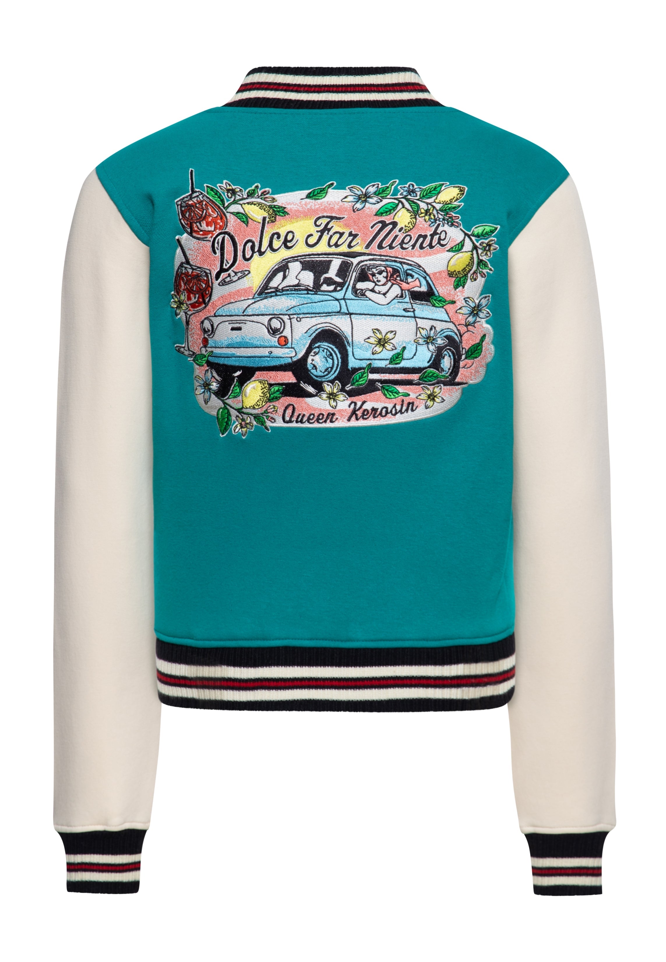 Collegejacke 'Dolche Far Niente' in Mint College & Baseball Jacken von Queen Kerosin