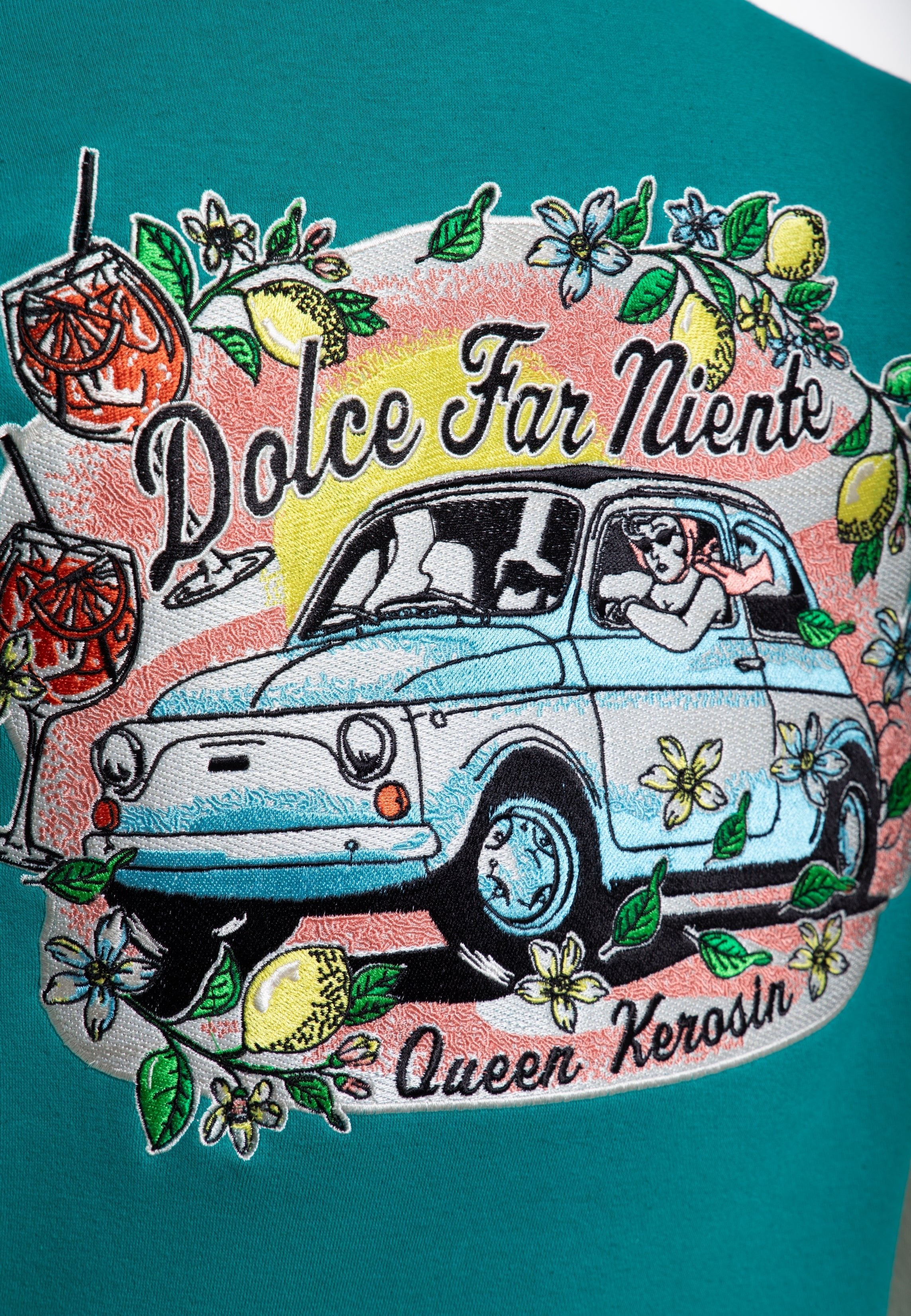 Collegejacke 'Dolche Far Niente' in Mint College & Baseball Jacken von Queen Kerosin