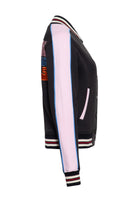 Collegejacke 'Fuck The Fucking Rules' in Schwarz College & Baseball Jacken von Queen Kerosin