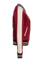 Collegejacke 'I Don't Care' in Bordeaux – College & Baseball Jacken von Queen Kerosin - Ansicht 3