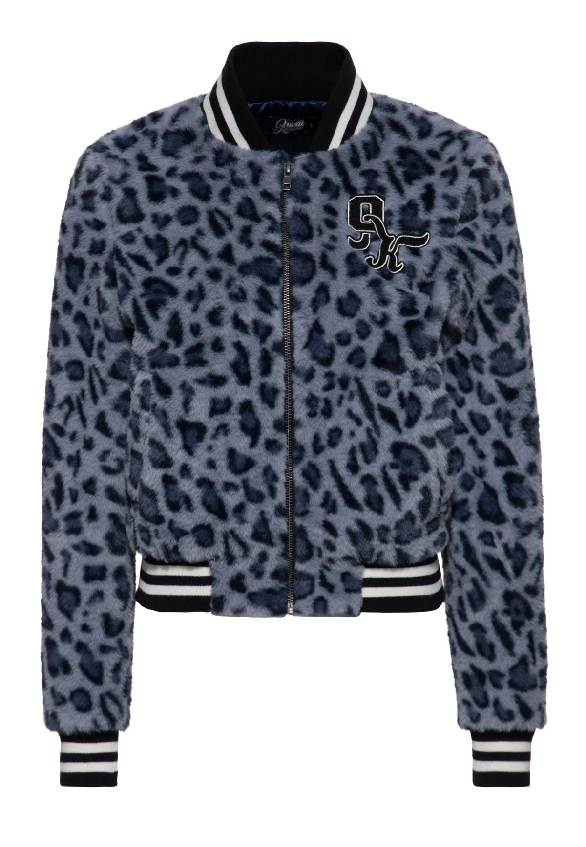 Collegejacke in Graublau – College & Baseball Jacken von Queen Kerosin - Ansicht 1