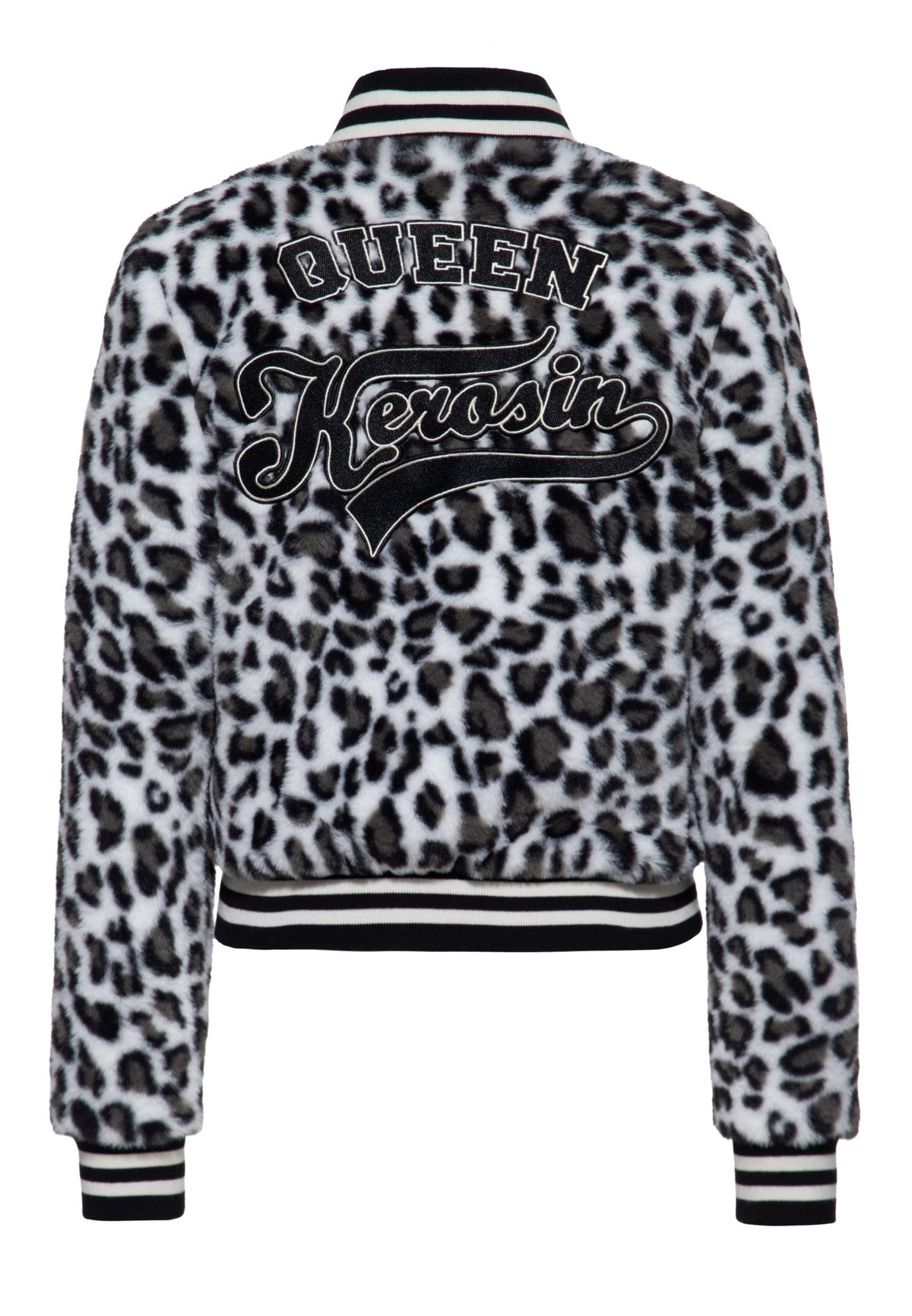 Collegejacke in Schwarz – College & Baseball Jacken von Queen Kerosin - Ansicht 2