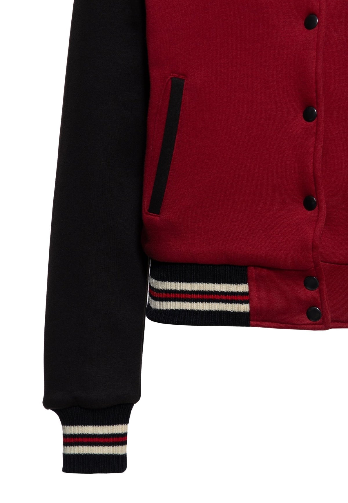 Collegejacke 'Nashville High School' in Bordeaux – College & Baseball Jacken von Queen Kerosin - Ansicht 4