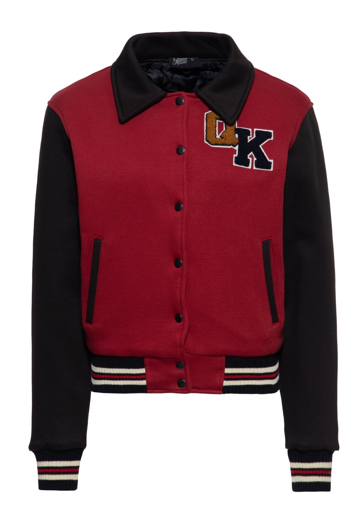 Collegejacke 'Nashville High School' in Bordeaux – College & Baseball Jacken von Queen Kerosin - Ansicht 1
