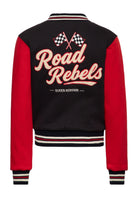 Collegejacke 'Road Rebels' in Schwarz – College & Baseball Jacken von Queen Kerosin - Ansicht 2