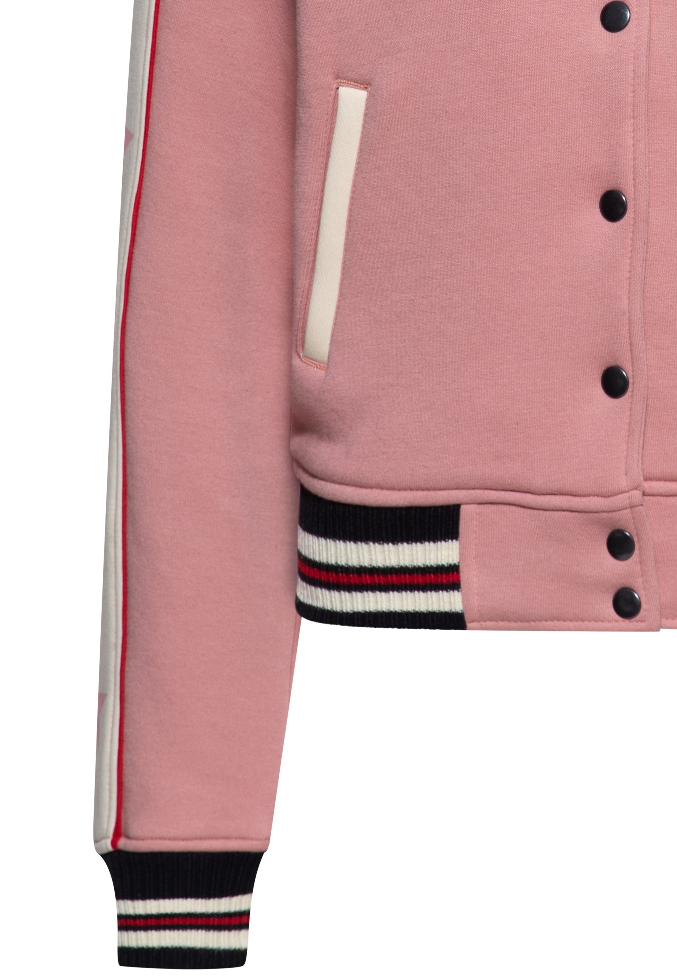 Collegejacke 'Star' in Rosa College & Baseball Jacken von Queen Kerosin