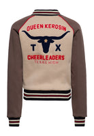 Collegejacke 'Texas High Cheerleaders' in Braun – College & Baseball Jacken von Queen Kerosin - Ansicht 2