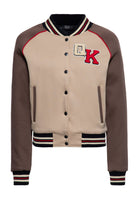 Collegejacke 'Texas High Cheerleaders' in Braun – College & Baseball Jacken von Queen Kerosin - Ansicht 1