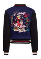 Collegejacke 'Vintage Chic' in Dunkelblau – College & Baseball Jacken von Queen Kerosin - Ansicht 2